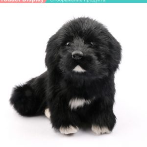 black dog plush toy