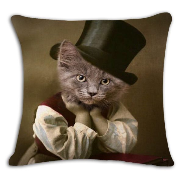 cute cat cushion cover