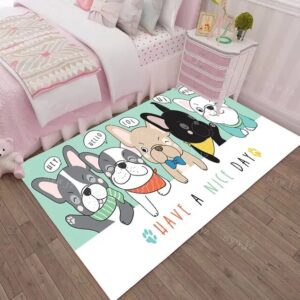 Cartoon-Dogs Baby-Pattern-Carpet-Children-s-Room-Mat-Home-Decoration-Living-Room-Bedroom-Children-Play.