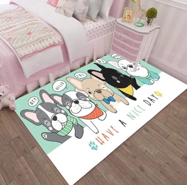 Cartoon-Dogs Baby-Pattern-Carpet-Children-s-Room-Mat-Home-Decoration-Living-Room-Bedroom-Children-Play.