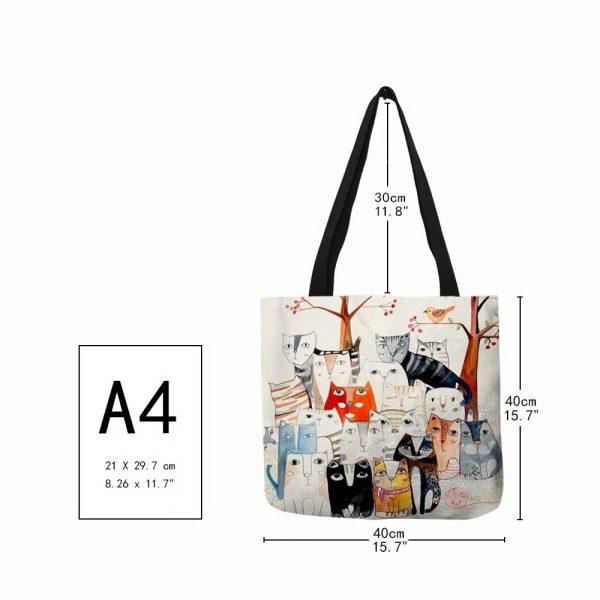 tote bag cat print