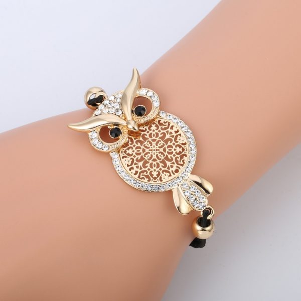 lucky charm owl bracelet