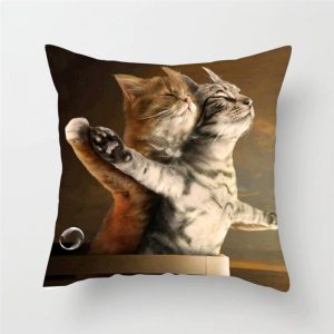 cats print cushion cover