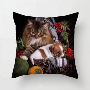 cushion cover with cats