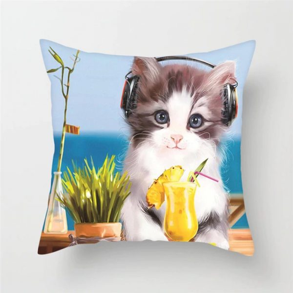 cat mum gift cushion cover