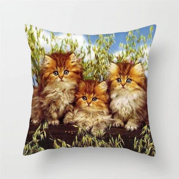 cute cat mum gift cushion cover