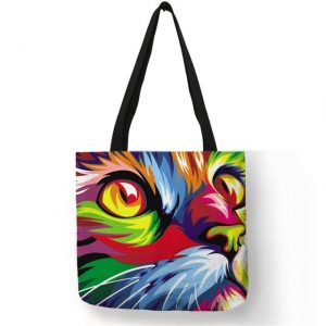 cat lovers tote handbag