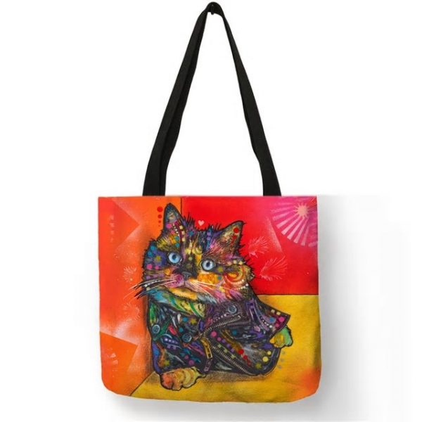 kitten tote bag