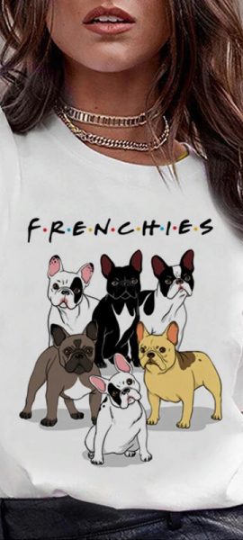 T-shirt funny gift for girlfriends love frenchies